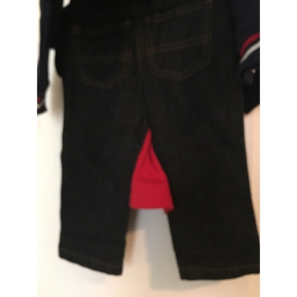 American Hawk 3-Piece Jeans Shirt & Sweat Jacket Set Baby Boys Size 18 M… - Picture 10 of 12